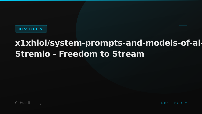 Leaked System Prompts for 30+ AI Coding Tools Now in One Repo
