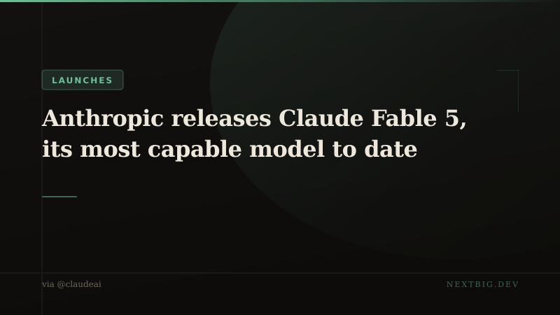 Anthropic splits the frontier: Fable 5 goes public, Mythos 5 goes behind a background check