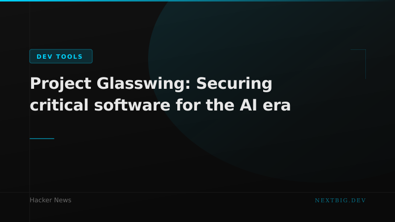 Anthropic Launches Project Glasswing: A New Security Framework for AI-Era Software