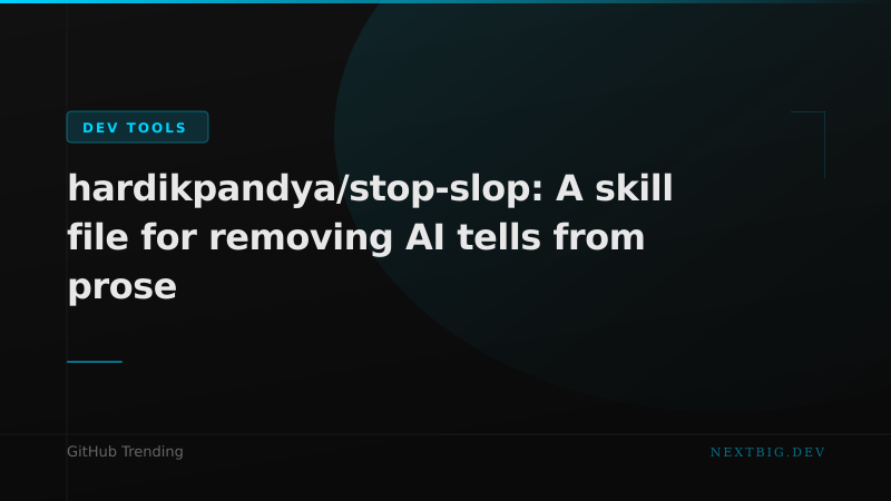 stop-slop: A Skill File That Strips AI Tells From Your Prose