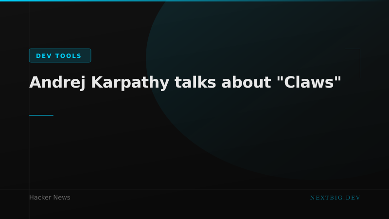 Karpathy Introduces "Claws" — A New Mental Model for AI Agent Capabilities