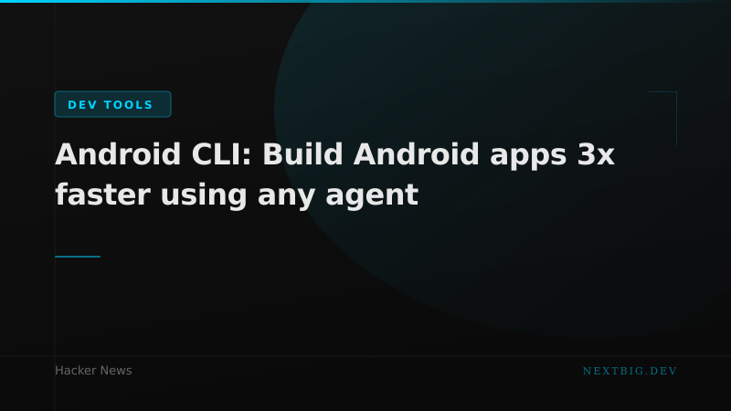 Google Ships Android CLI — Any AI Agent Can Now Build Android Apps 3x Faster