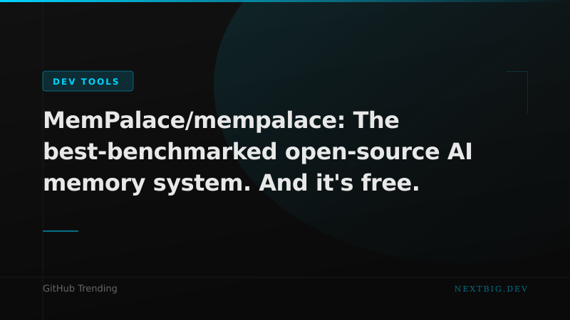 MemPalace: Open-Source AI Memory System Tops Benchmarks, Ships Free