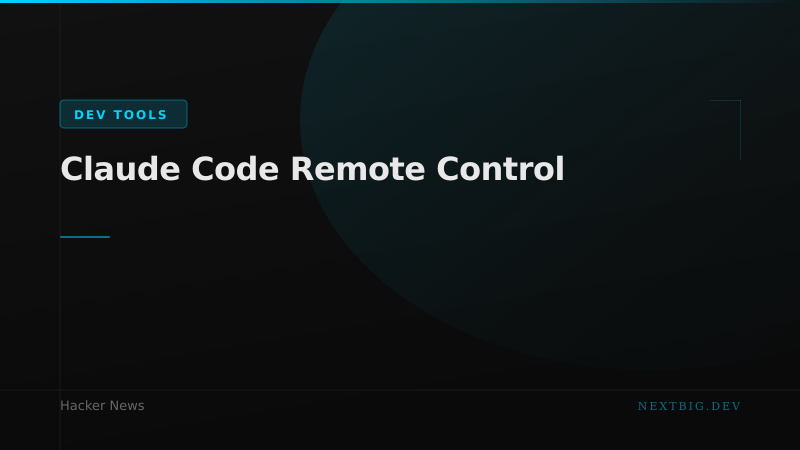 Claude Code Gets Remote Control — Programmatic Access to Your Coding Agent