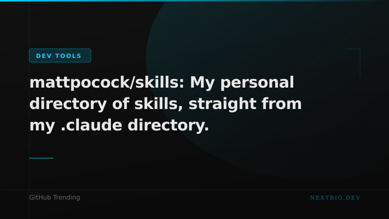Matt Pocock's .claude Skills Directory: The Emerging Pattern of Portable AI Workflows
