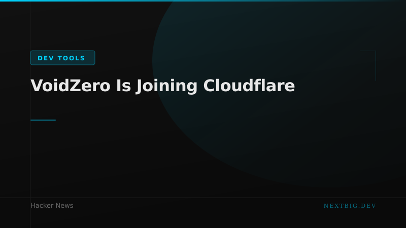 VoidZero Joins Cloudflare — The JS Toolchain Just Got a New Owner