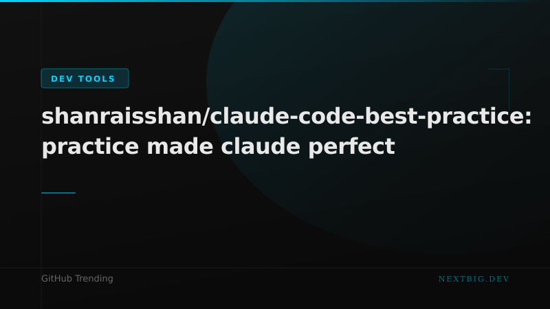Claude Code Best Practices Repo Explodes — 4K+ Stars in Days