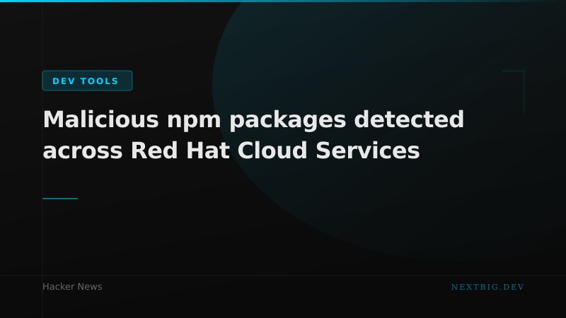 Malicious npm Packages Found Inside Red Hat's Own Cloud Services Repos