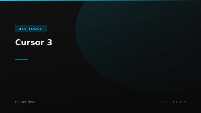 Cursor 3 Drops: The AI Code Editor Gets Its Biggest Overhaul Yet