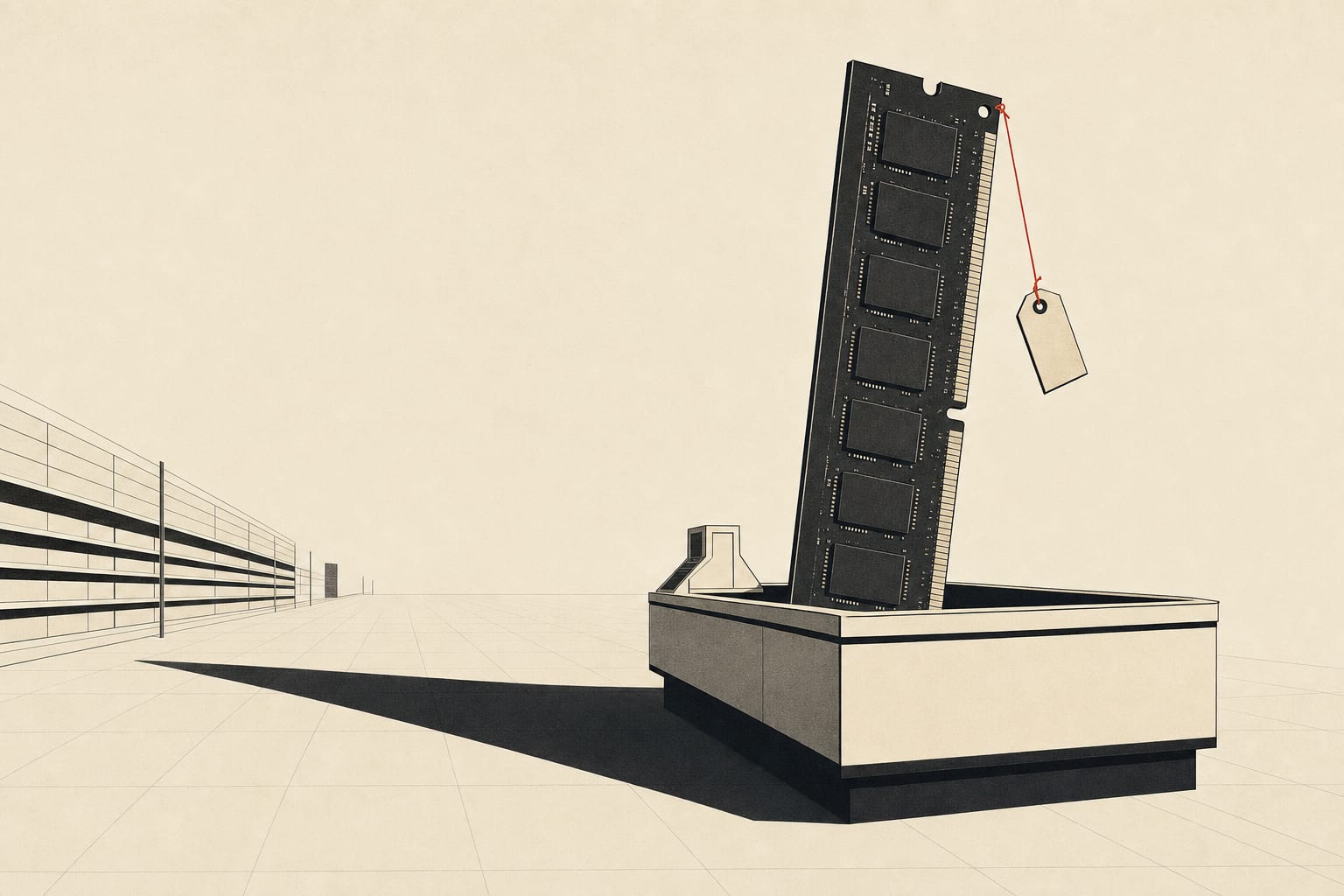 The AI shortage reaches the checkout aisle: Nvidia has finished RTX 50 Super GPUs it won't ship because 3GB GDDR7 memory costs triple the 2GB it replaces, PC building is in a "component crisis," and the fastest new memory goes to AI first — as the models themselves get cheaper and more bundled